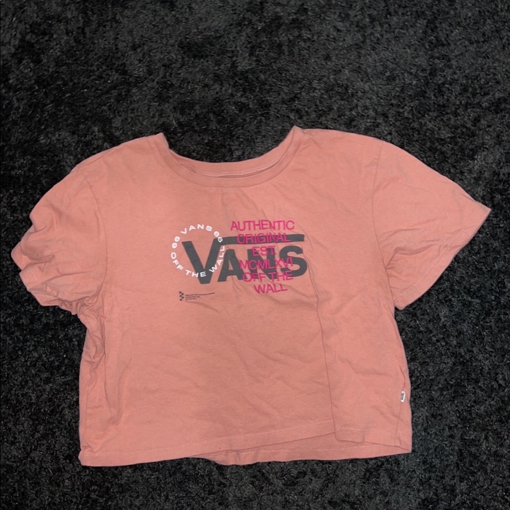 Pink Vans t shirt